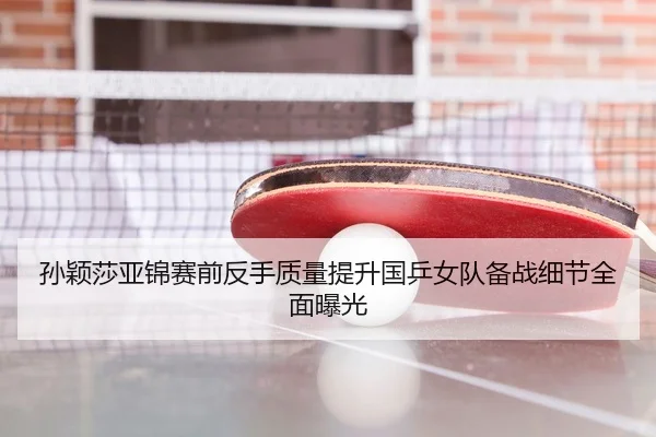 孙颖莎亚锦赛前反手质量提升国乒女队备战细节全面曝光